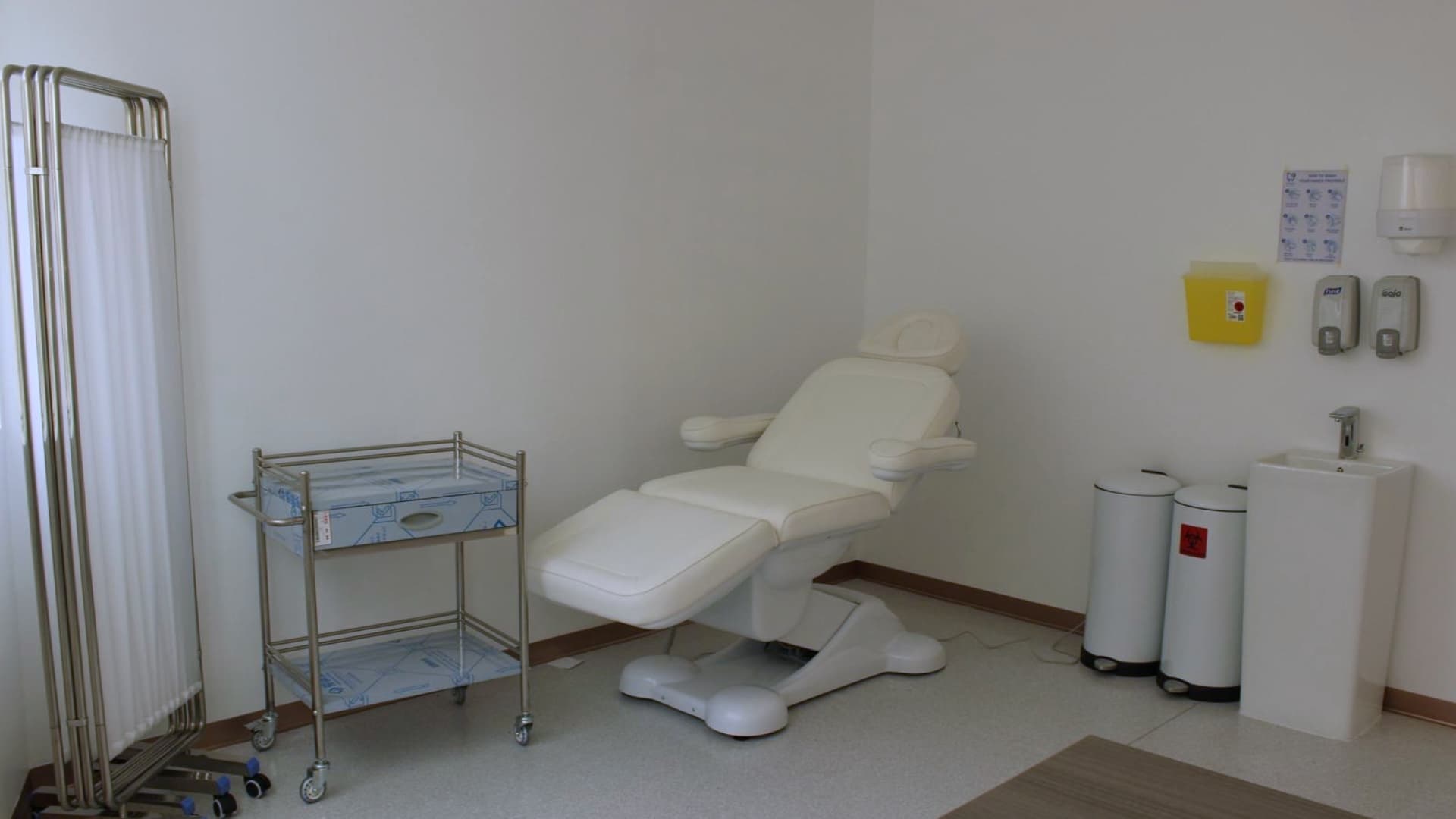 Skin treatment room at Haya Medical Center, Al Taawun, Sharjah