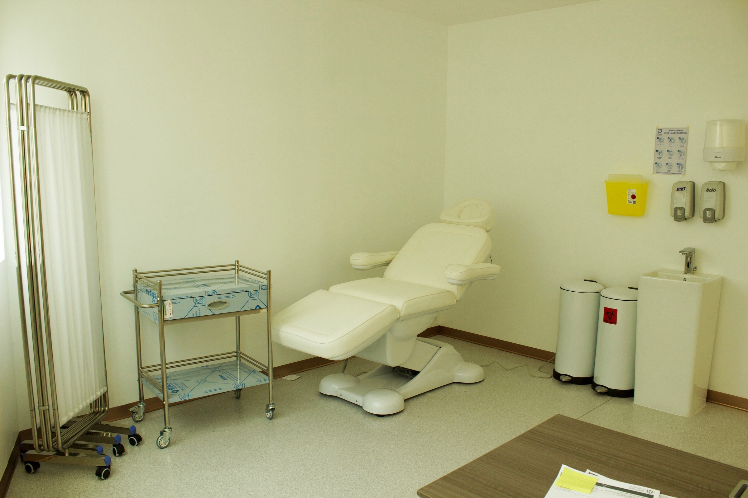 Dermatology treatment room at Haya Medical Center